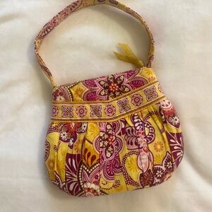 Floral Yellow and Purple Women's Bag
